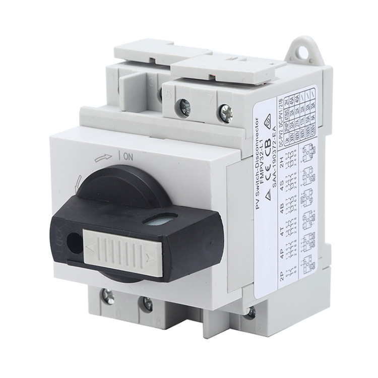 Din Rail na-agbanye mkpọchi DC Isolator Switch